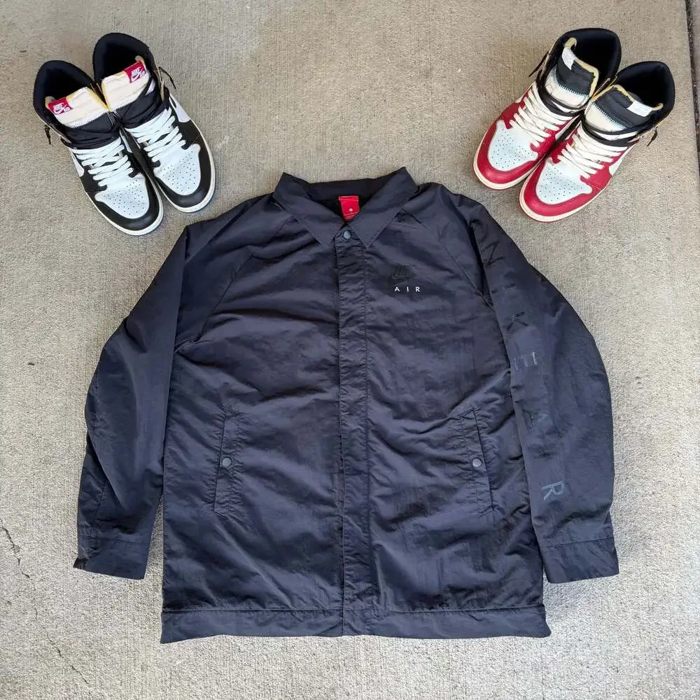 Nike Air Sportswear Fleece-Lined Coaches Jacket Black 861638-010